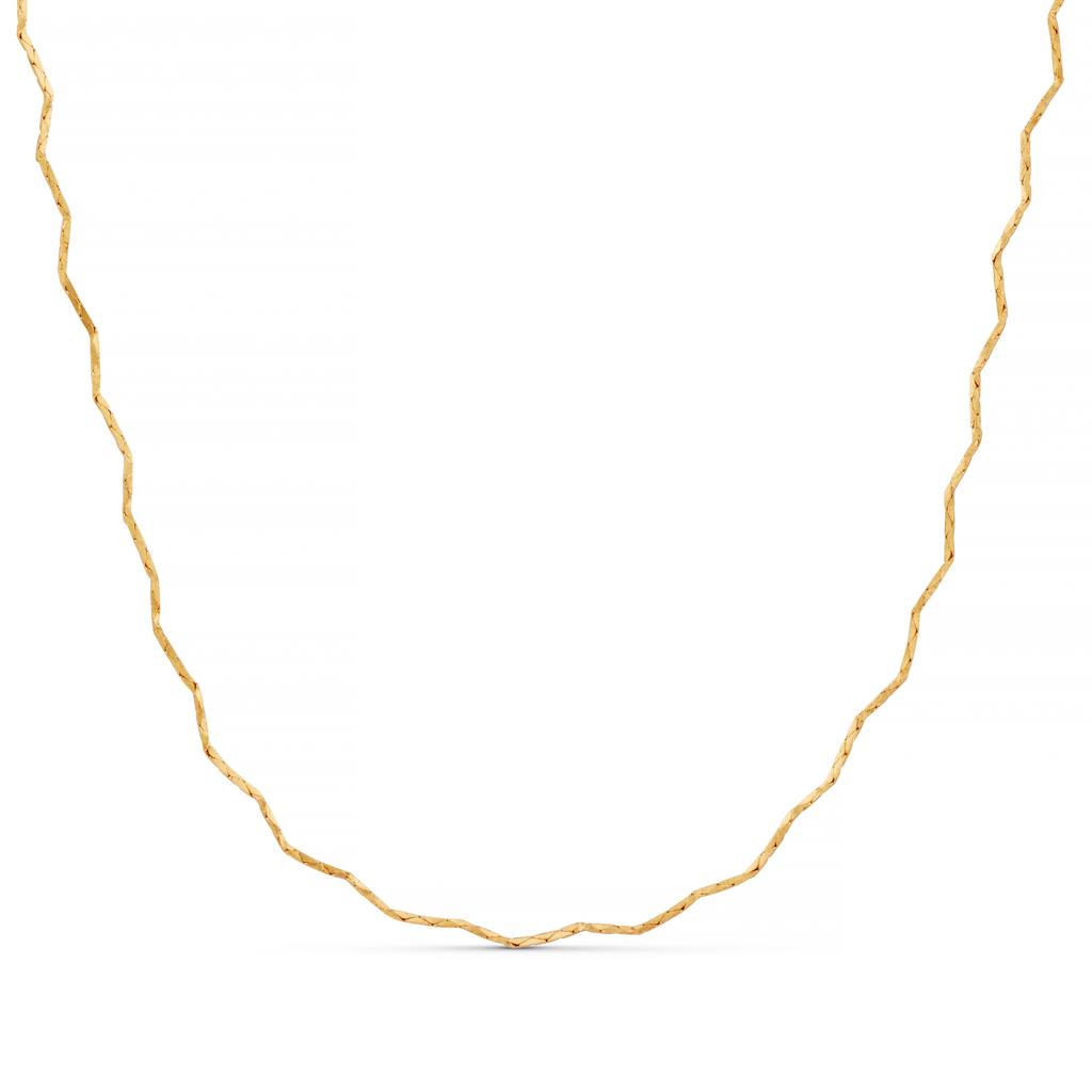 Fine Wave Chain Necklace
