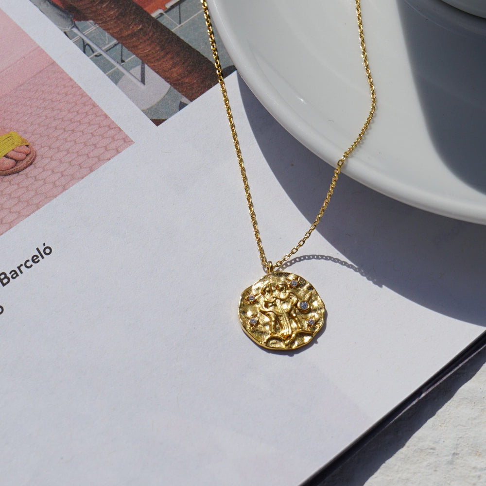 Short Necklaces Gemini Zodiac Necklace Orelia Jewellery