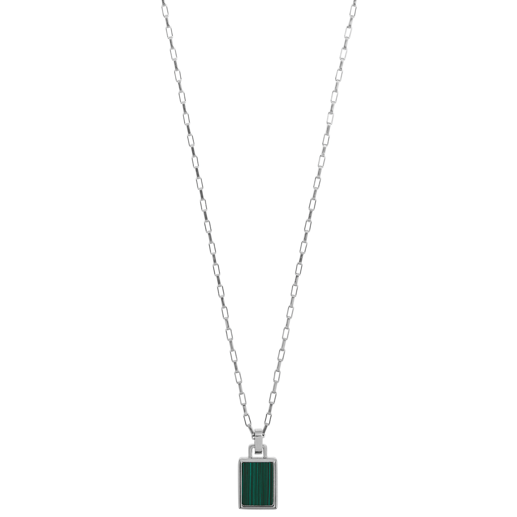 Malachite Tag Necklace