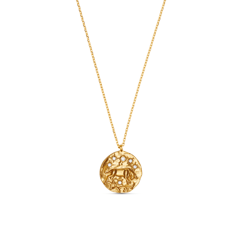 Short Necklaces Taurus Zodiac Necklace Orelia Jewellery
