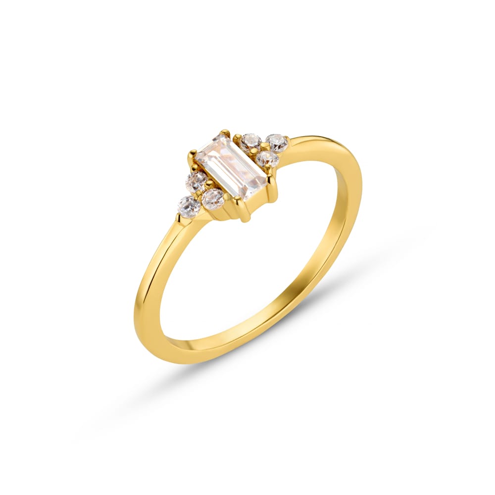 Single Band Ring LUXE Fine Crystal Cluster Ring Orelia Jewellery