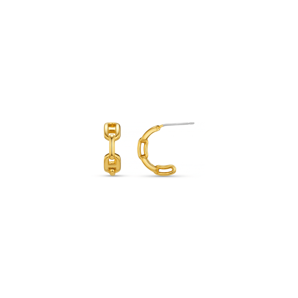 Small Hoop Chain Small Hoop Earrings Orelia Jewellery