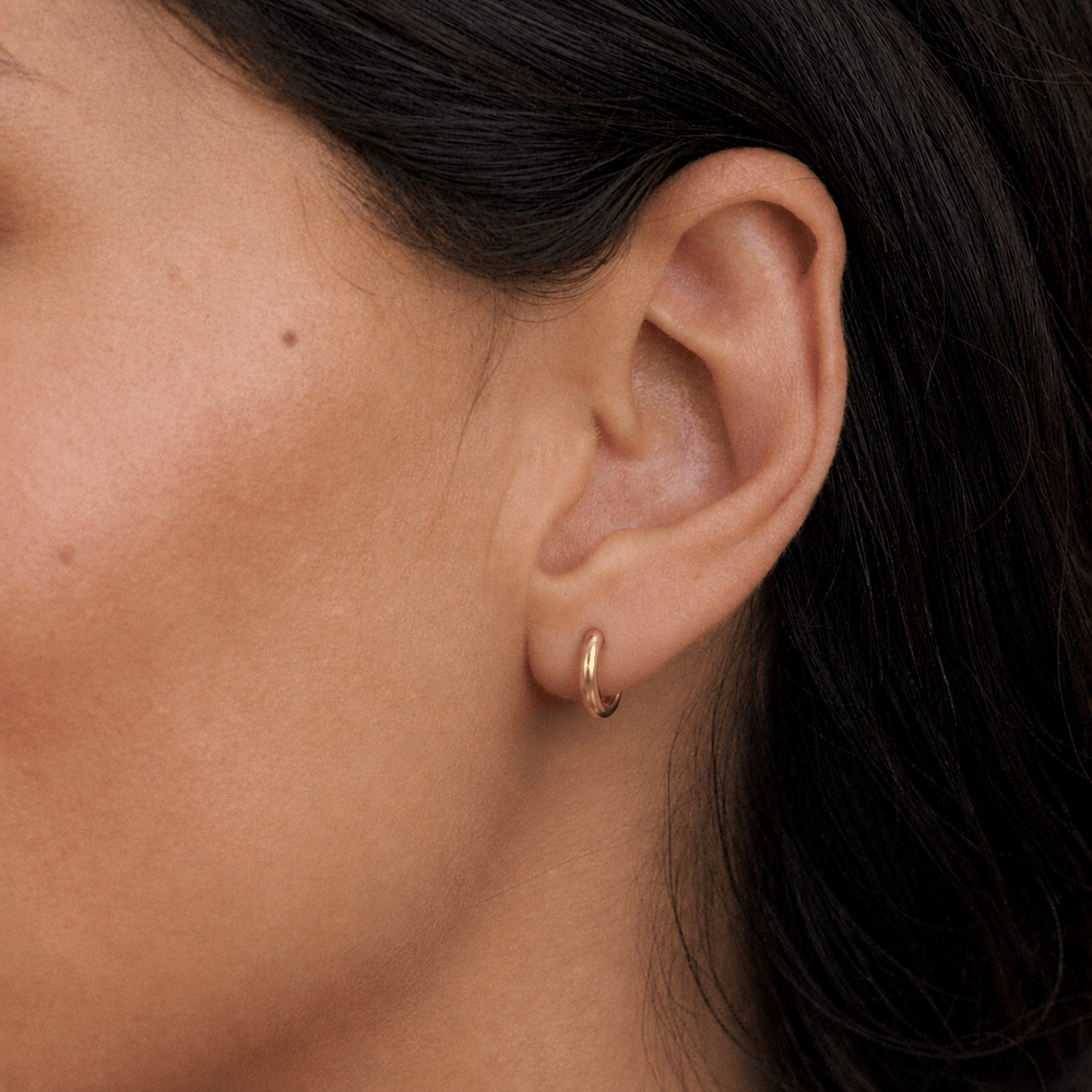 Small Hoop Default LUXE Chubby Huggie Hoop Earrings Orelia Jewellery