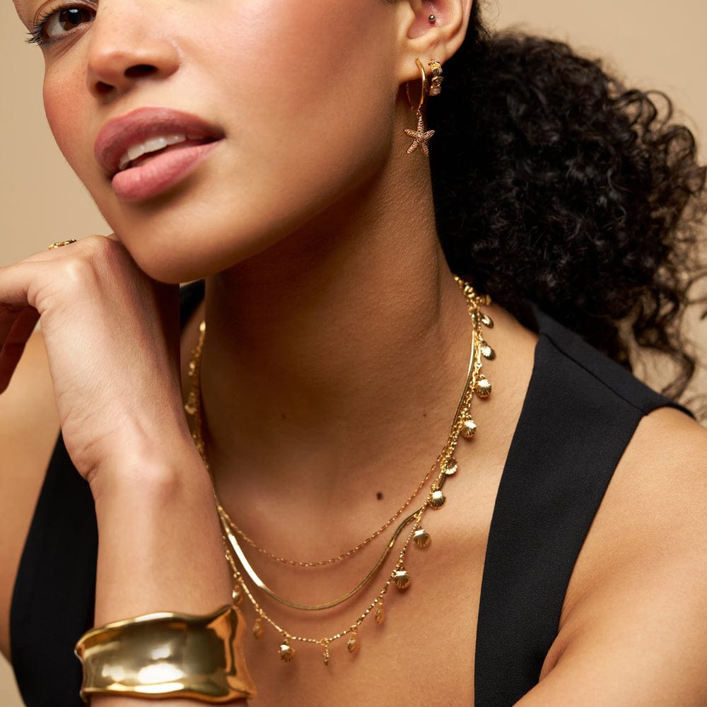 Small Hoop Default Seaside Motif Hoop Earrings Orelia Jewellery