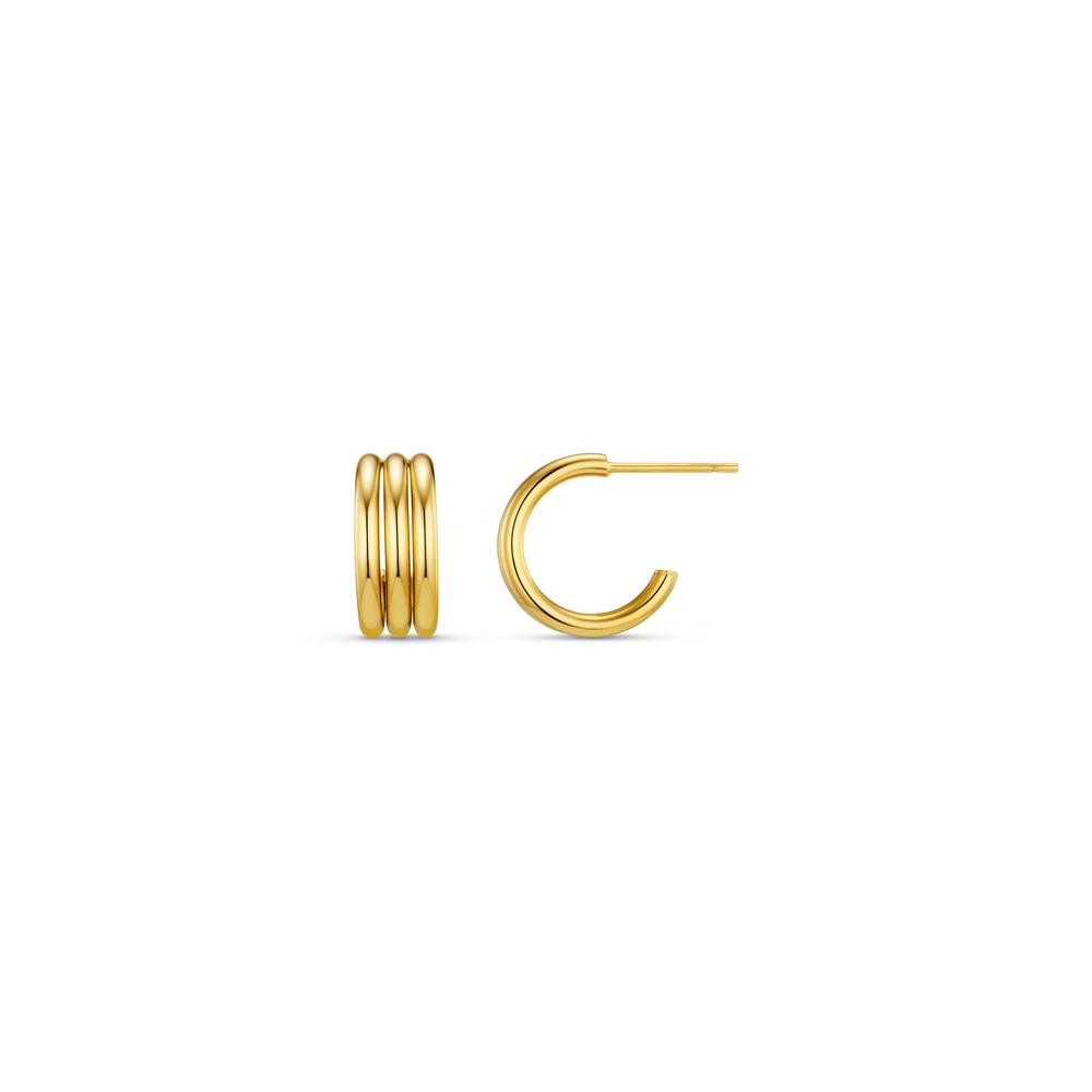 Small Hoop Linear Small Hoop Earrings Orelia Jewellery