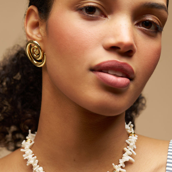 Statement Earring Default Statement Spiral Stud Earrings Orelia Jewellery