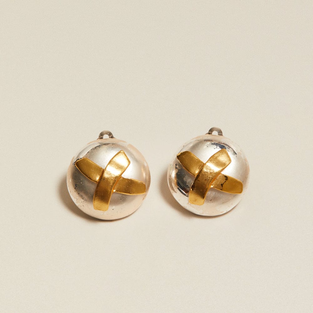 Statement Earring Default Vintage Statement Mixed Plate Clip-On Earrings Orelia Jewellery