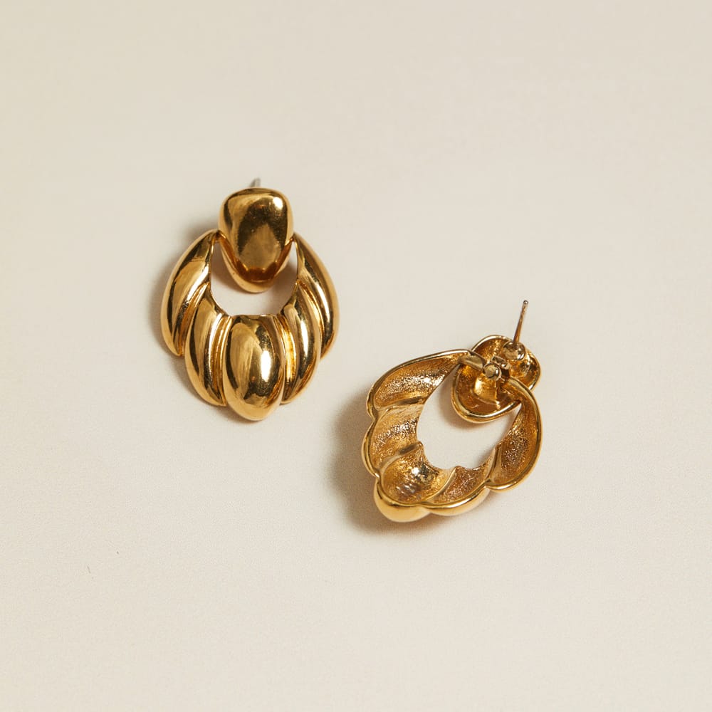 Statement Earring Default Vintage Teardrop Doorknocker Earrings Orelia Jewellery