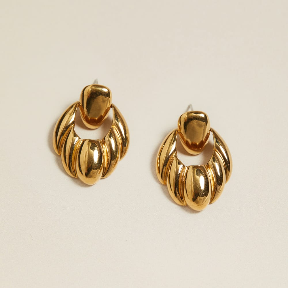 Statement Earring Default Vintage Teardrop Doorknocker Earrings Orelia Jewellery