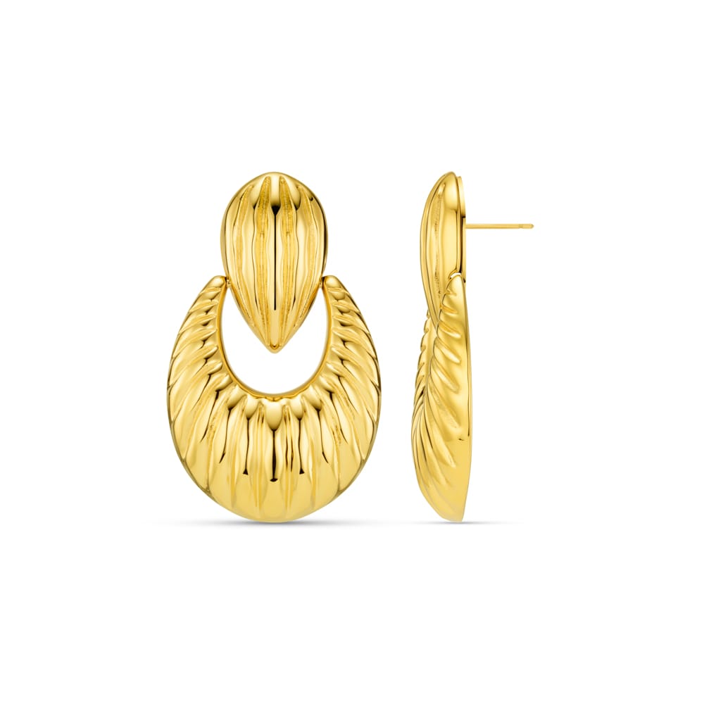 Statement Earring LUXE Statement Textured Doorknocker Earrings Orelia Jewellery
