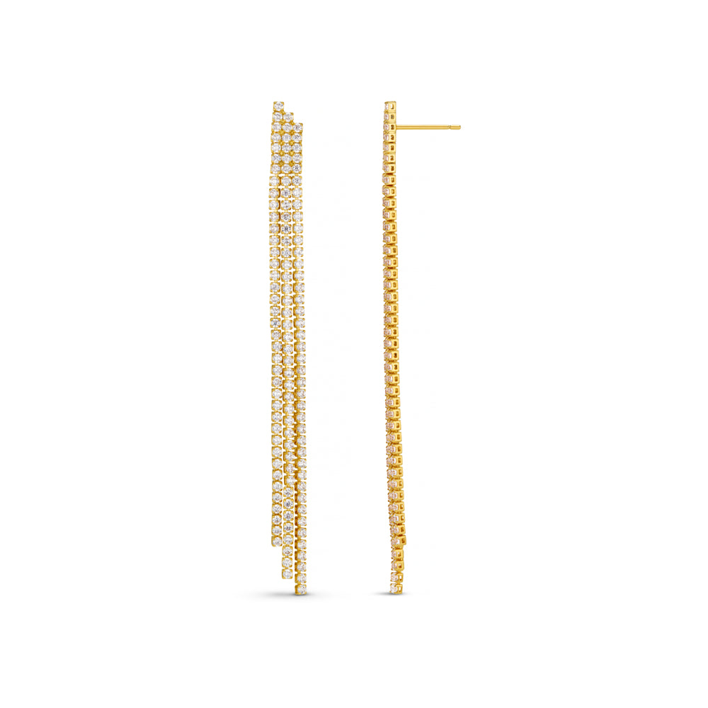 Statement Earring ONE Cupchain Waterfall Drop Earrings Orelia Jewellery