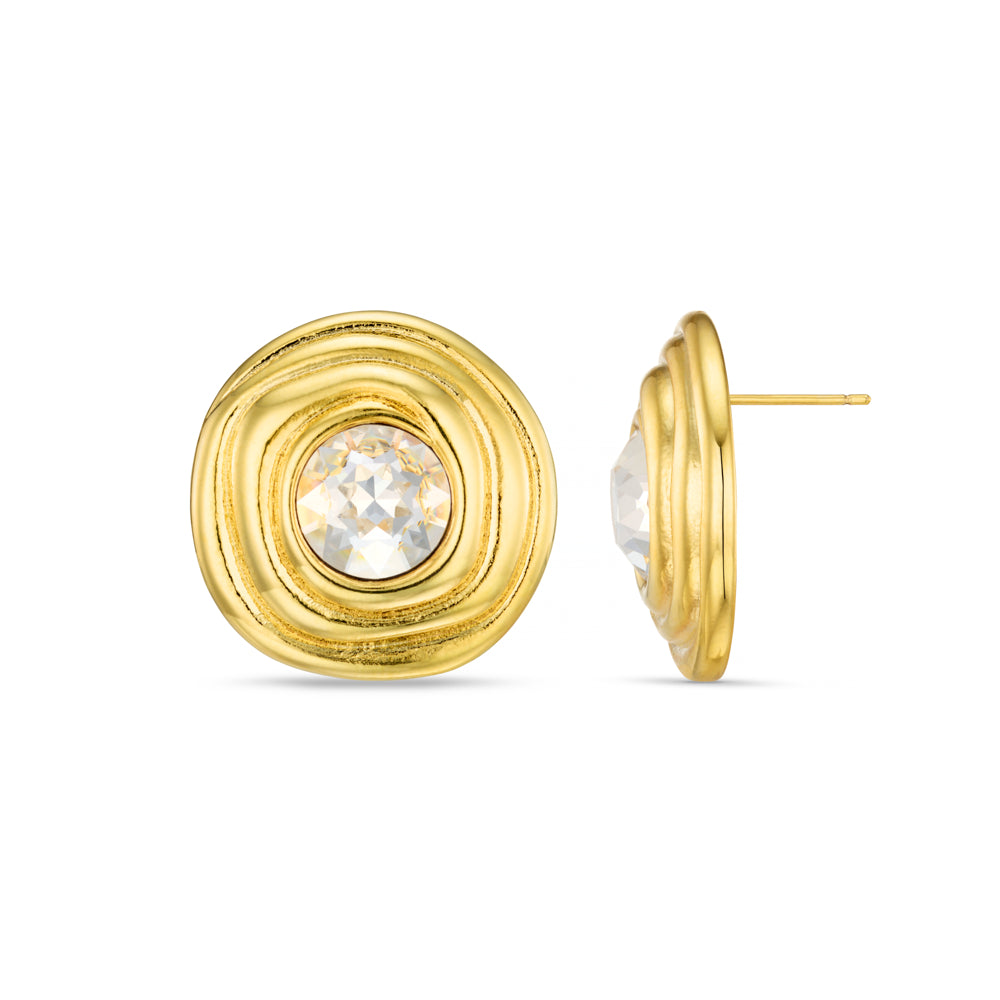 Statement Earring Oversized Crystal Dome Earrings Orelia Jewellery