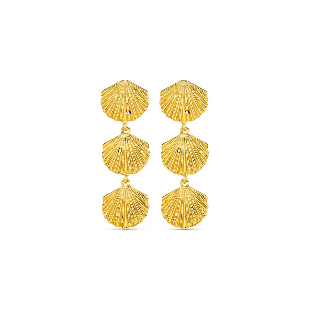 Statement Earring Statement Embellished Shell Drop Earrings Orelia Jewellery