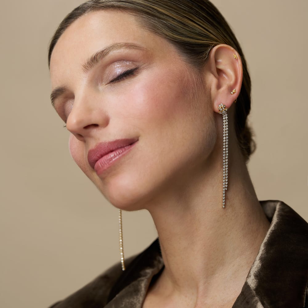 Statement Earring Tassel Cupchain Earrings Orelia Jewellery