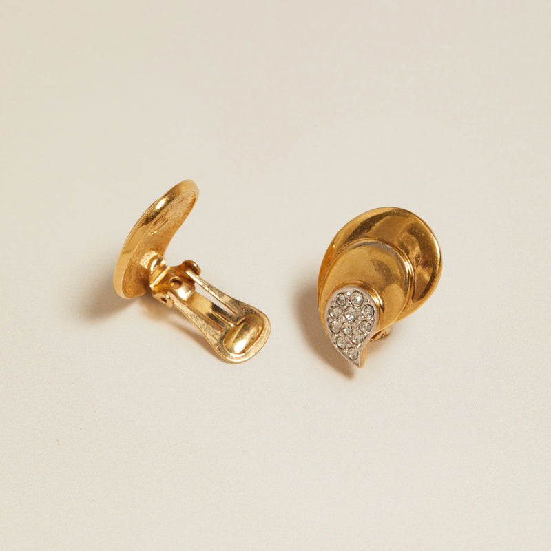 Statement Earring Vintage Fan Crystal Fan Earrings Orelia Jewellery