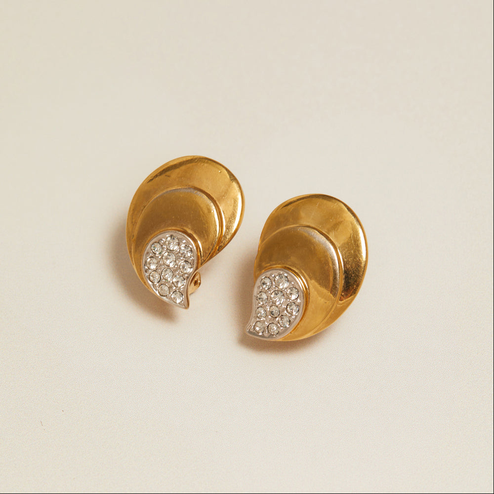 Statement Earring Vintage Fan Crystal Fan Earrings Orelia Jewellery