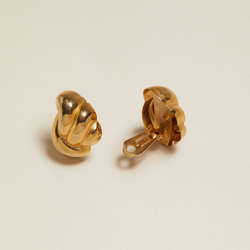 Statement Earring Vintage Sculpted Knot Clip-On Earrings Orelia Jewellery