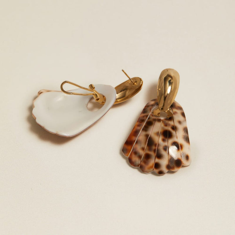 Statement Earring Vintage Tortoiseshell Fan Drop Earrings Orelia Jewellery
