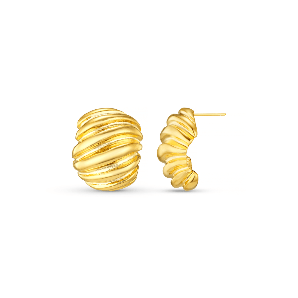 Statement Earrings Textured Domed Statement Stud Earrings Orelia Jewellery