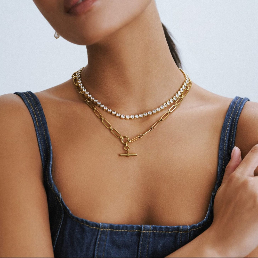 Statement Necklace Default LUXE Tennis Necklace Orelia Jewellery