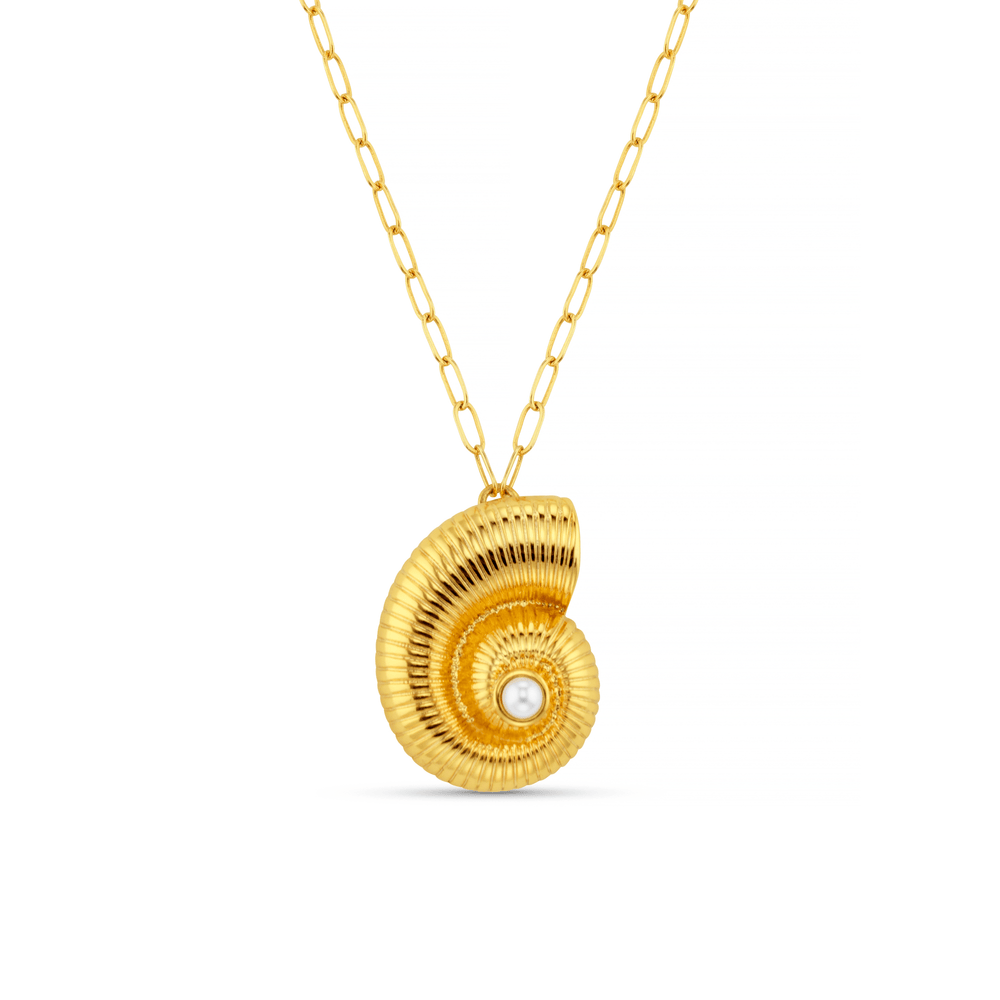 Statement Necklace Textured Ammonite Statement Necklace Orelia Jewellery