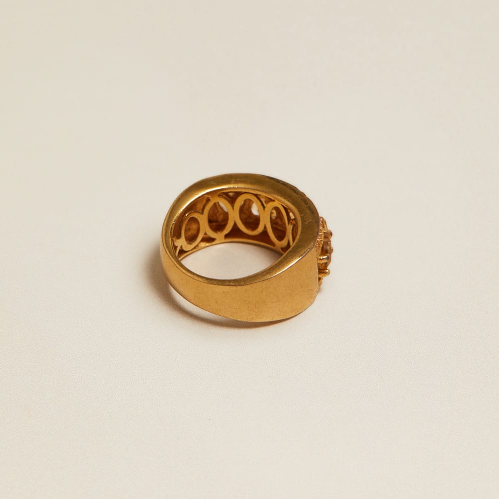 Statement Ring Vintage Orange Crystal Ring Orelia Jewellery