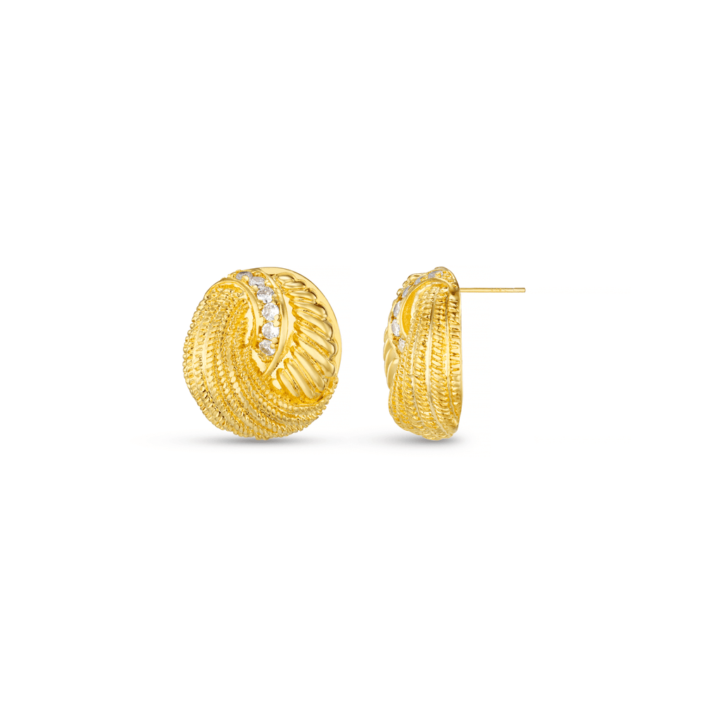 Stud Crystal Woven Statement Stud Orelia Jewellery