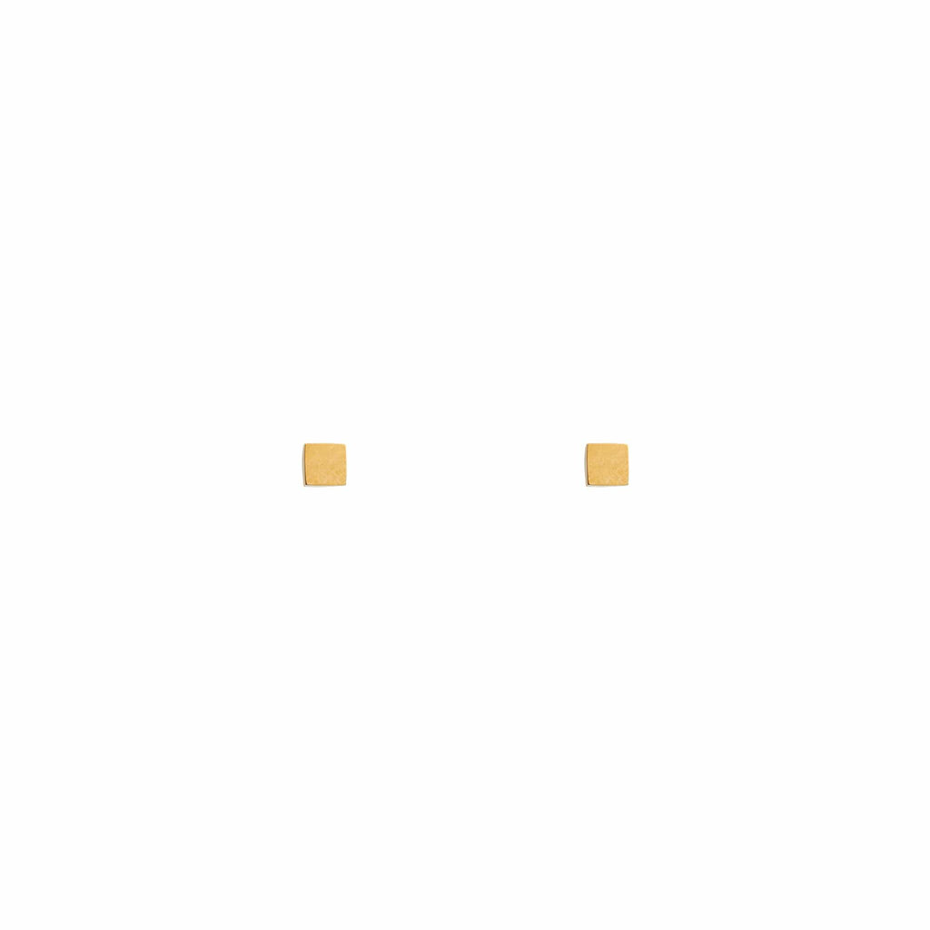 Metal Square Stud Earrings