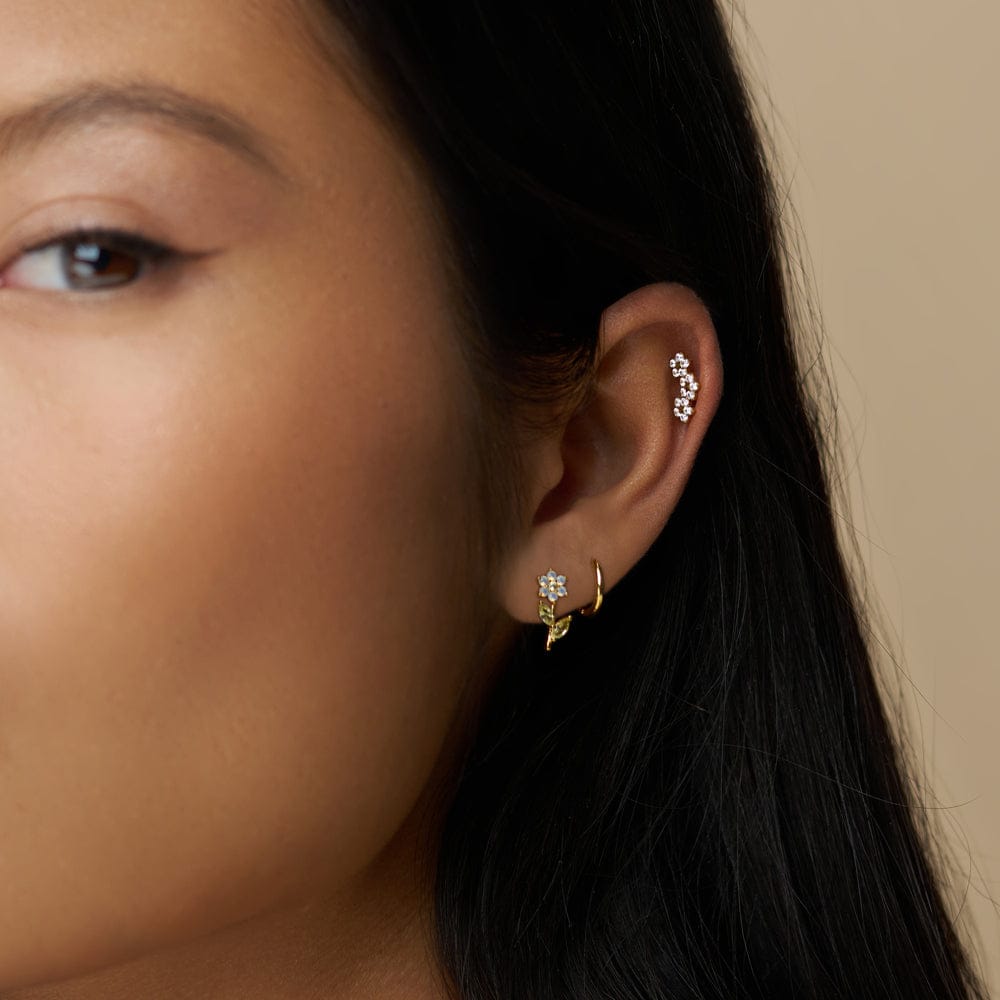 Stud Earrings ONE Pastel Crystal Flower Stud Earrings Orelia Jewellery