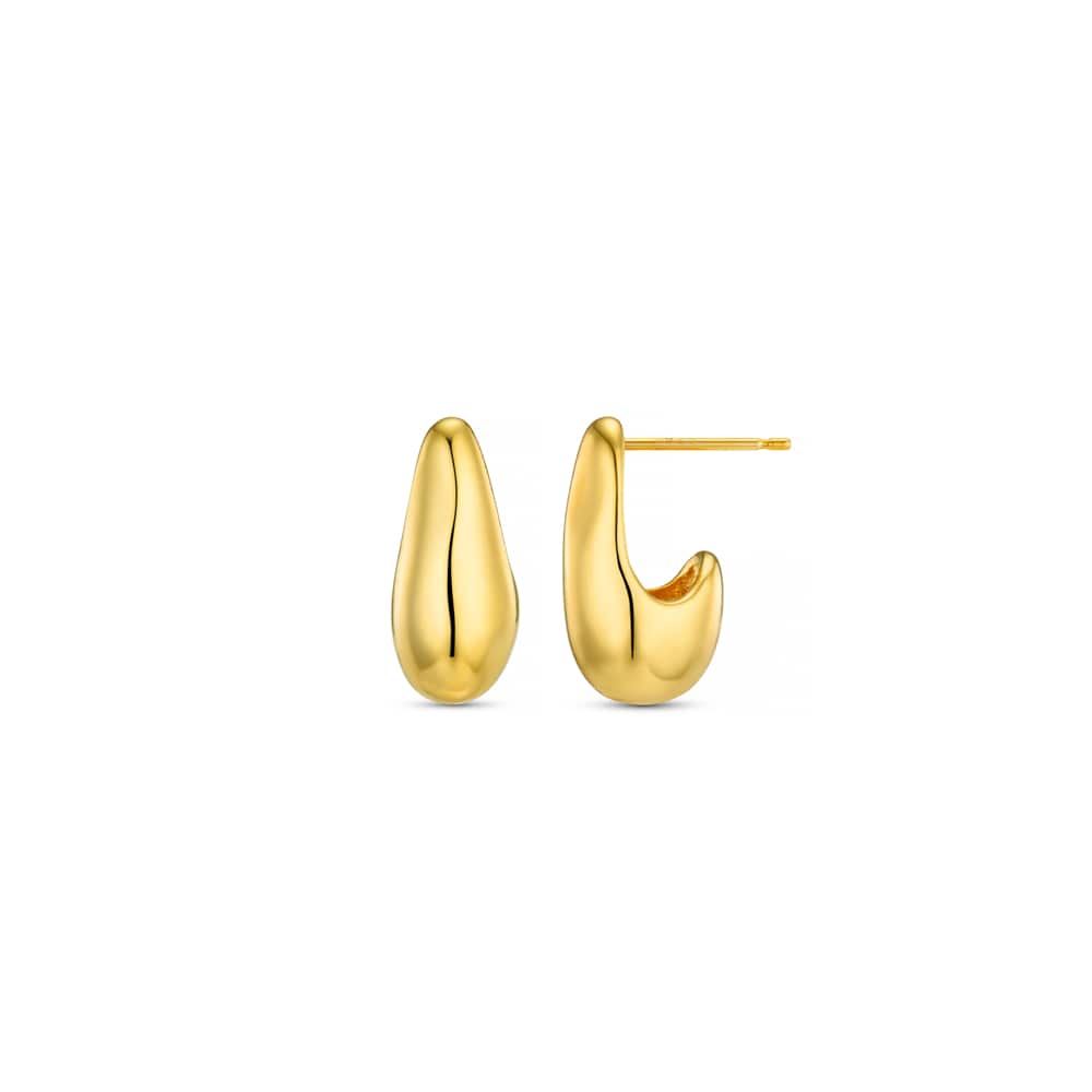 Stud Earrings Organic Teardrop Stud Earrings Orelia Jewellery