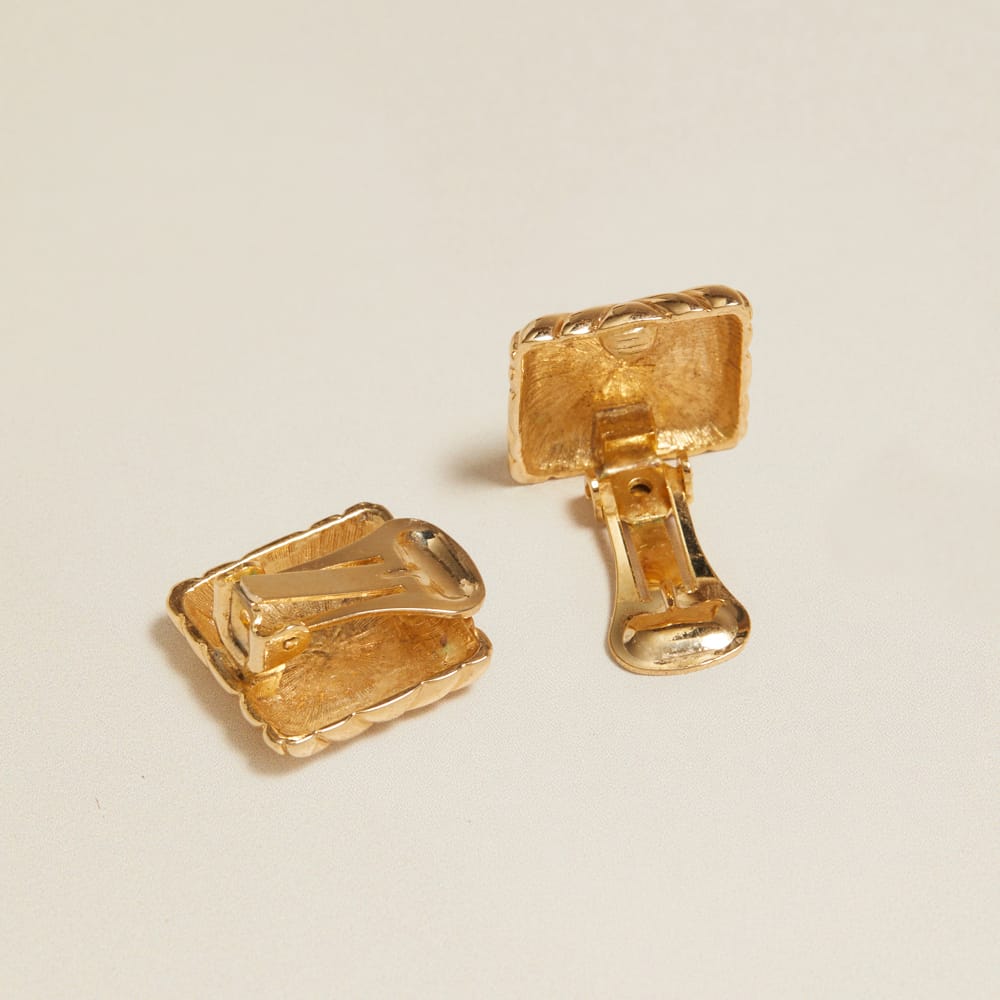Stud Earrings Vintage Box Stud Clip-On Earrings Orelia Jewellery