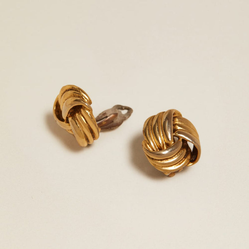 Stud Earrings Vintage Interlaced Clip-On Earrings Orelia Jewellery