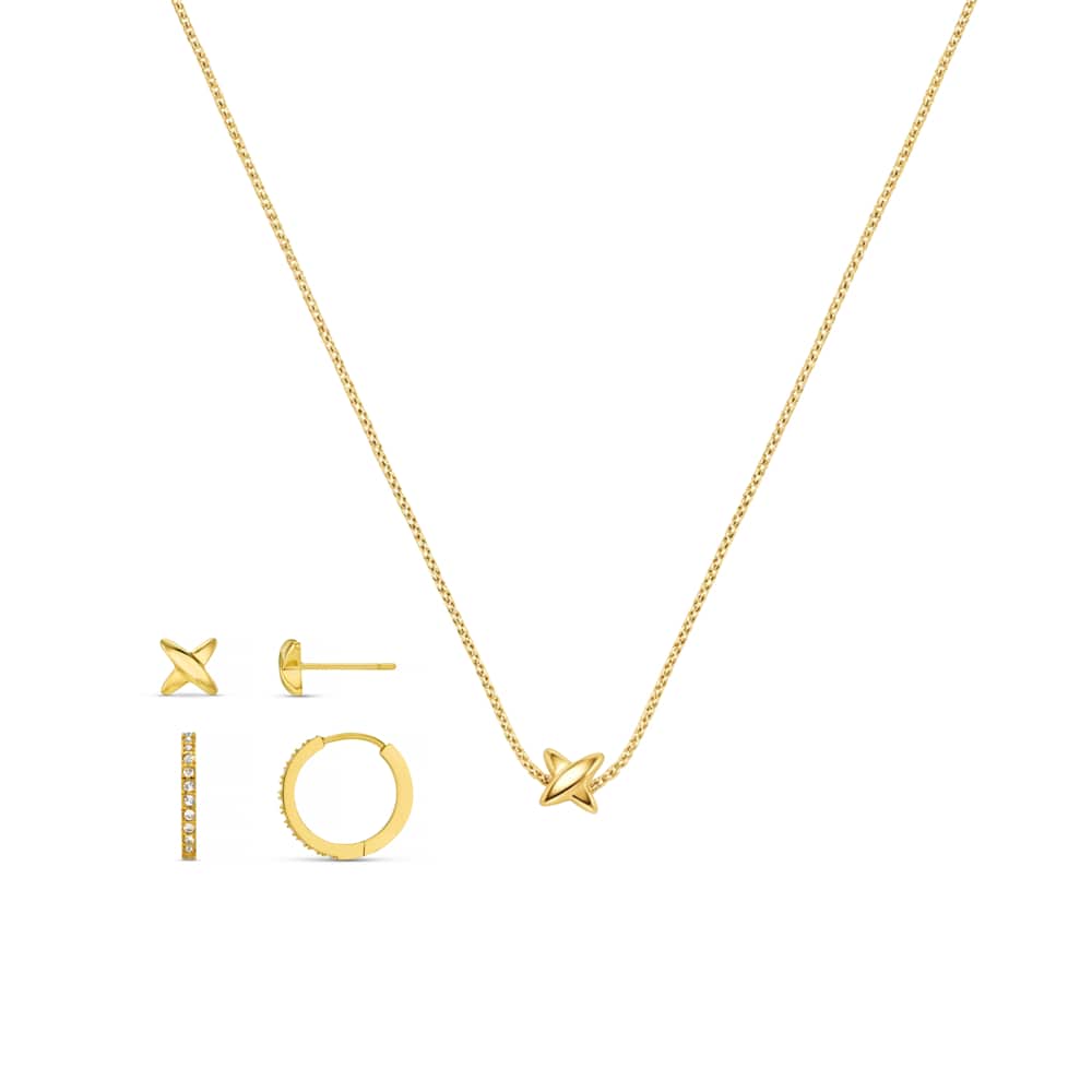 Style Sets LUXE Cross Earring & Necklace Jewellery Set Orelia Jewellery