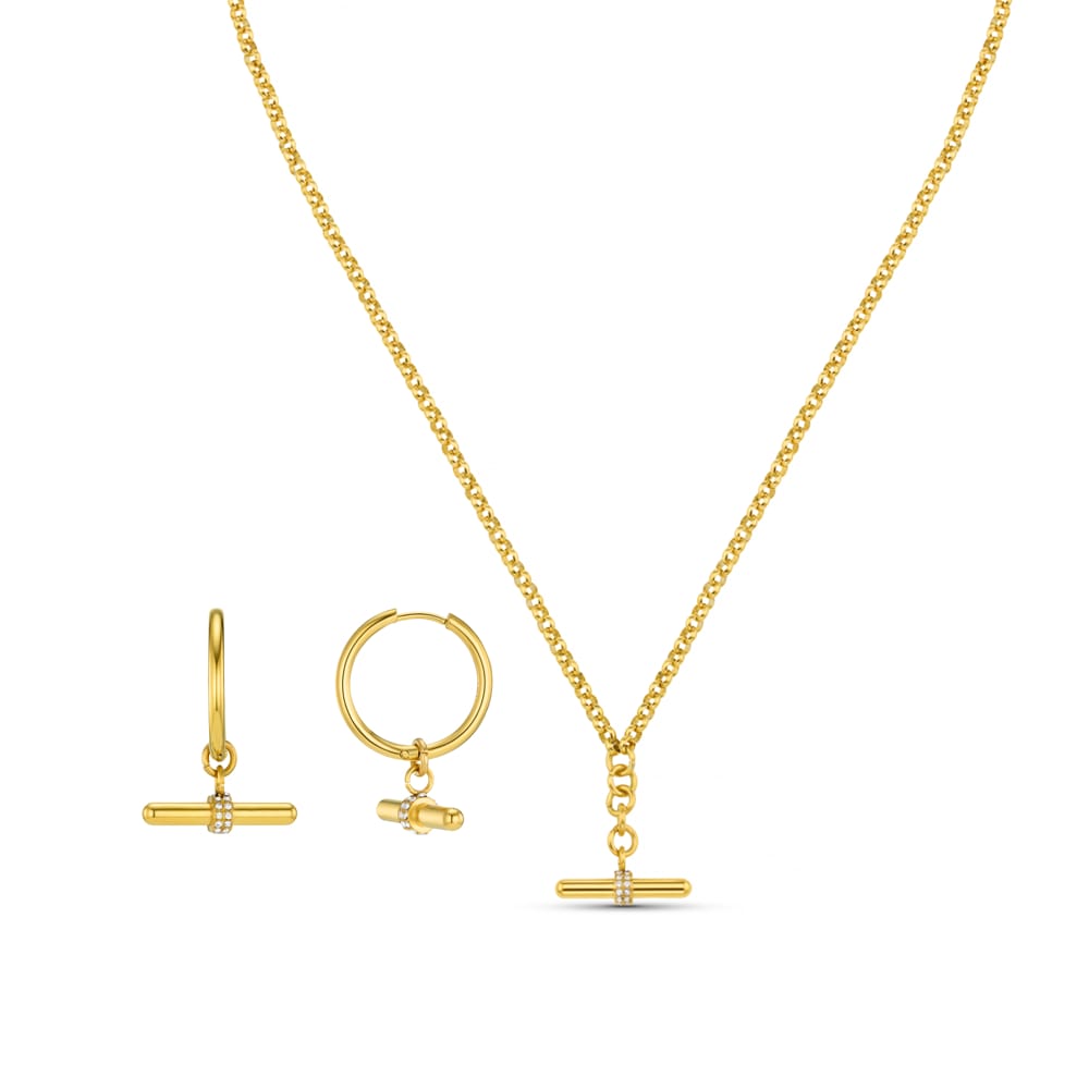 Style Sets LUXE Crystal T-bar Jewellery Set Orelia Jewellery