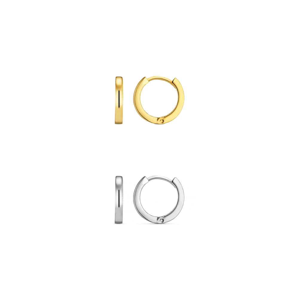 Style Sets ONE Mixed Plate Huggie Hoop Earring Jewellery Set Orelia Jewellery