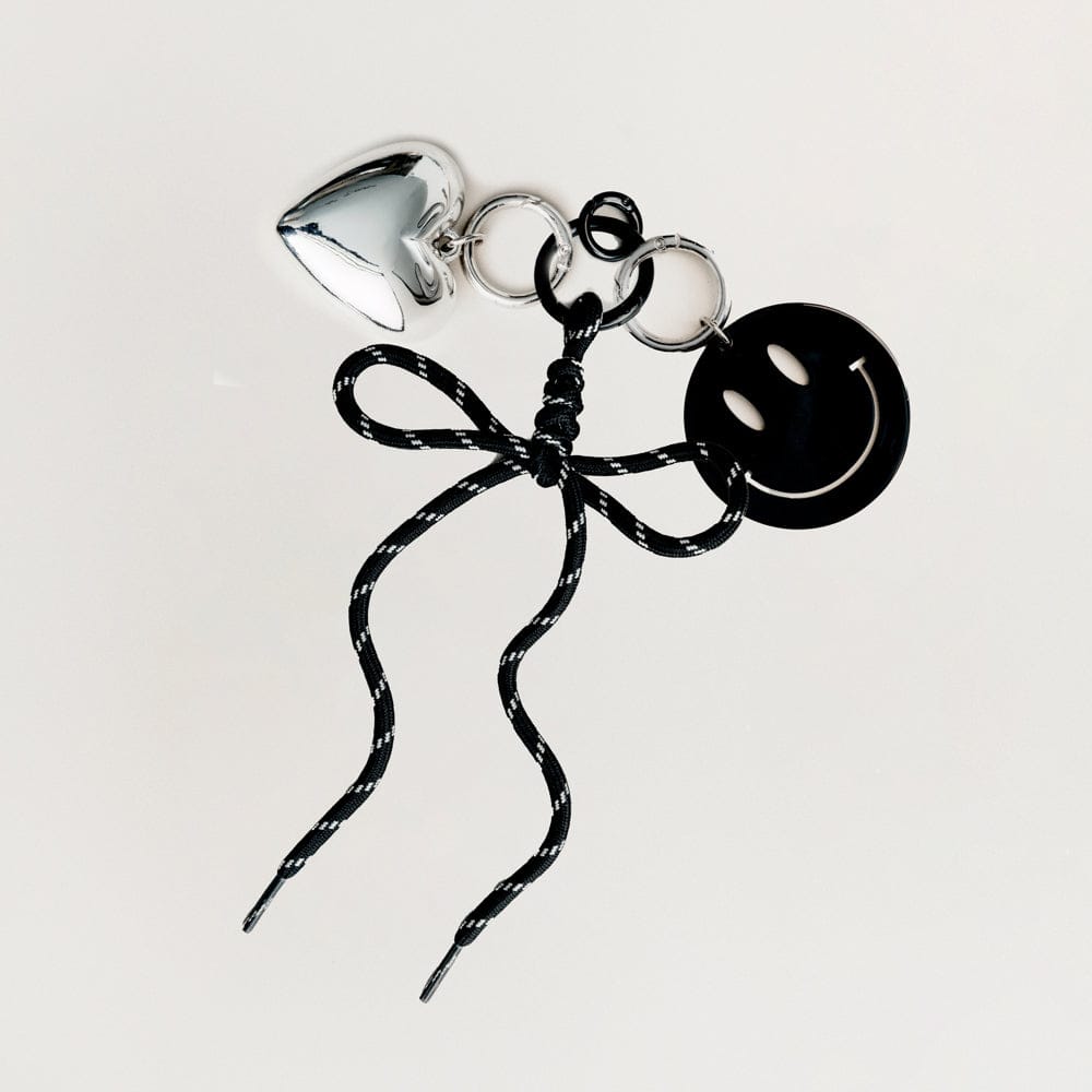 Style Sets ONE Monochrome Happy Face Bag Charm Bundle Orelia Jewellery