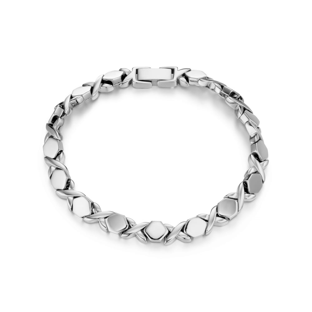 Tennis Bracelet LUXE Cross Tennis Bracelet - Silver Orelia Jewellery