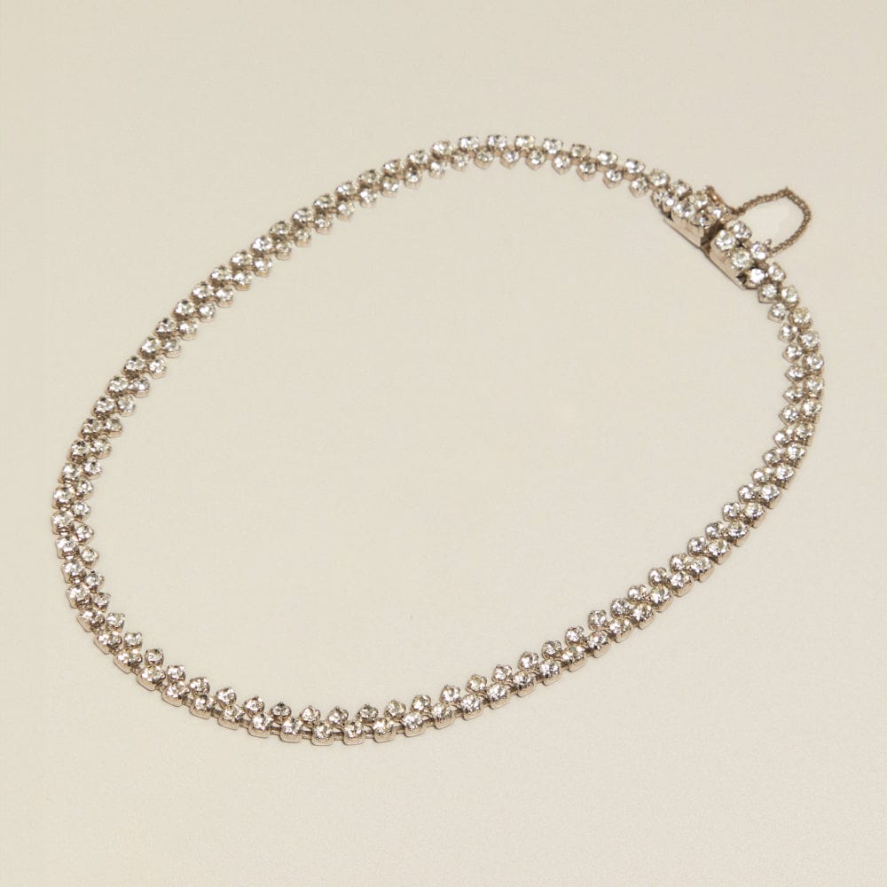 Wristwear Other ONE Vintage 2-Row Crystal Tennis Necklace Orelia Jewellery