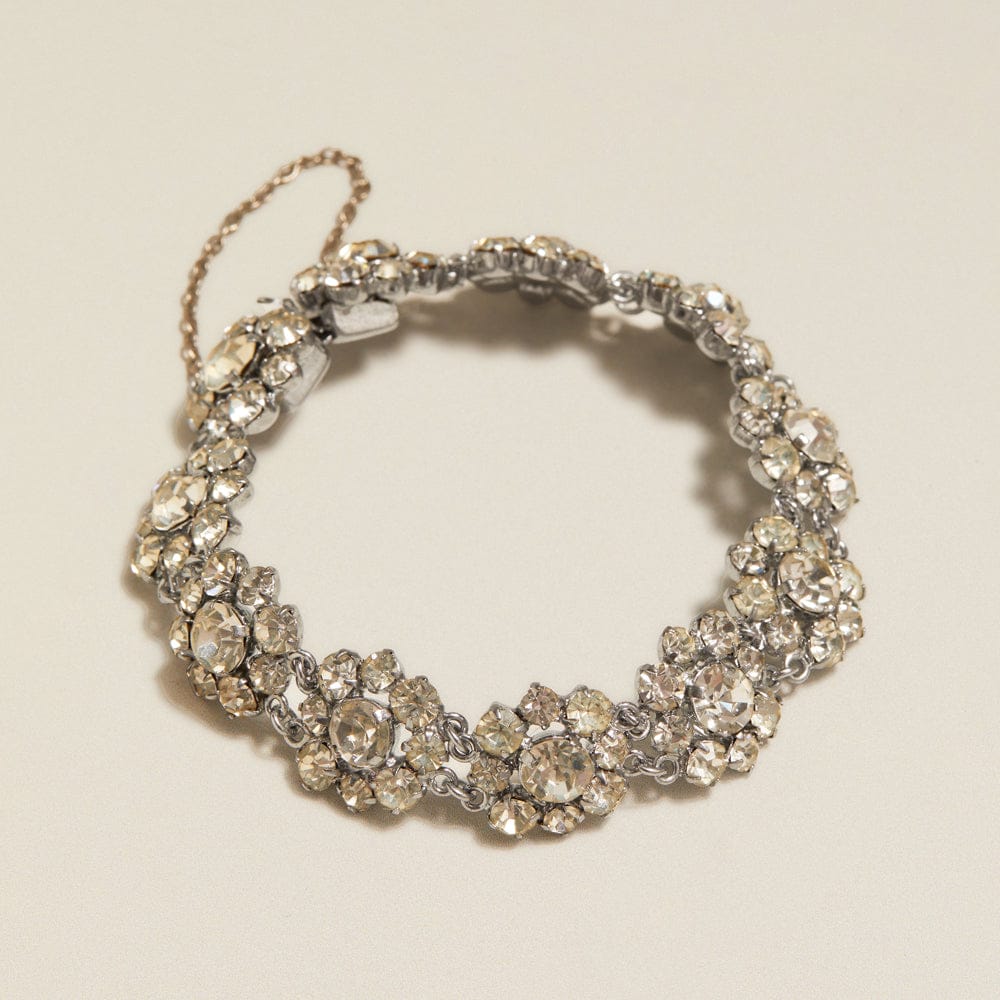 Wristwear Other ONE Vintage Crystal Flower Bracelet Orelia Jewellery