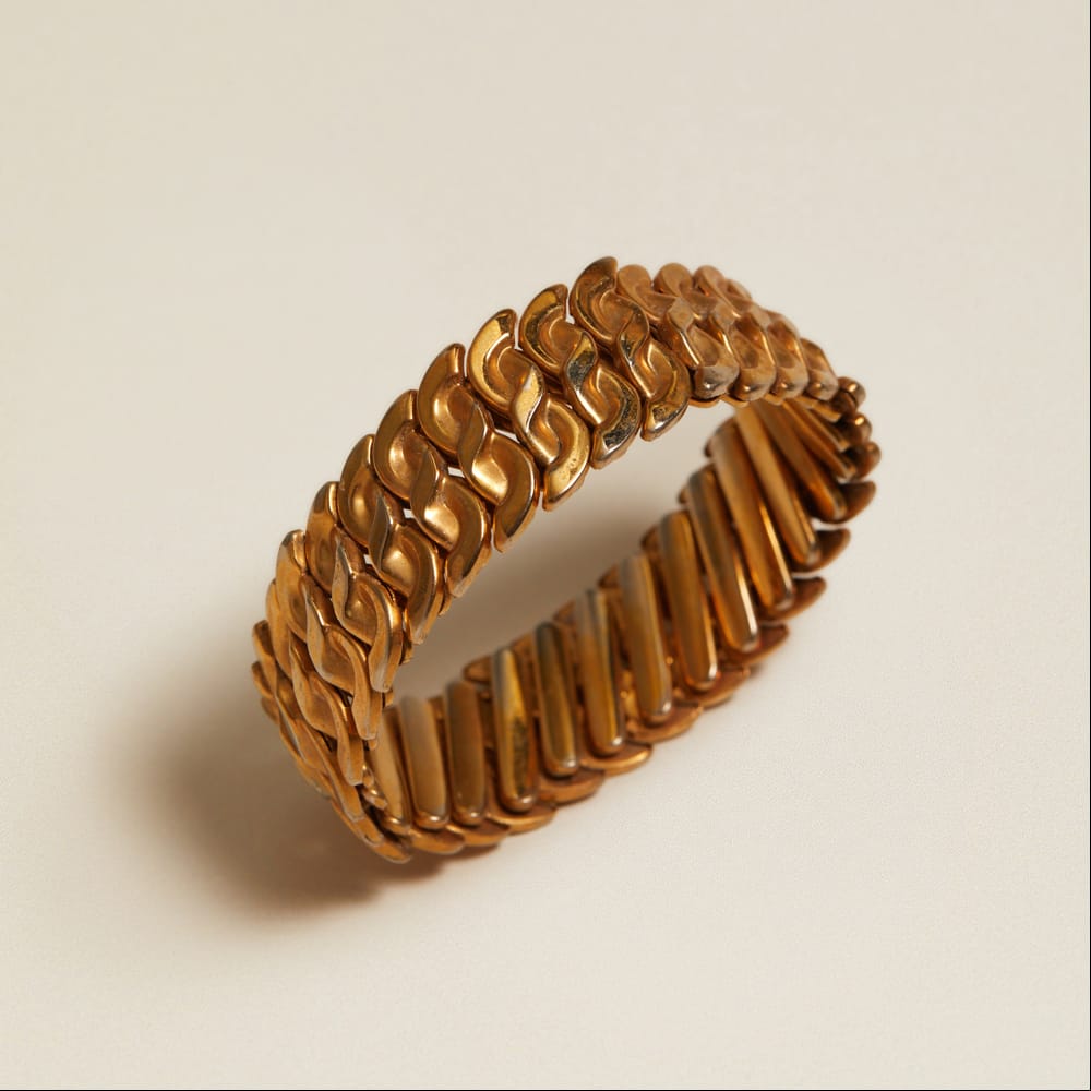 Wristwear Other Vintage Metal Stretch Bracelet Orelia Jewellery