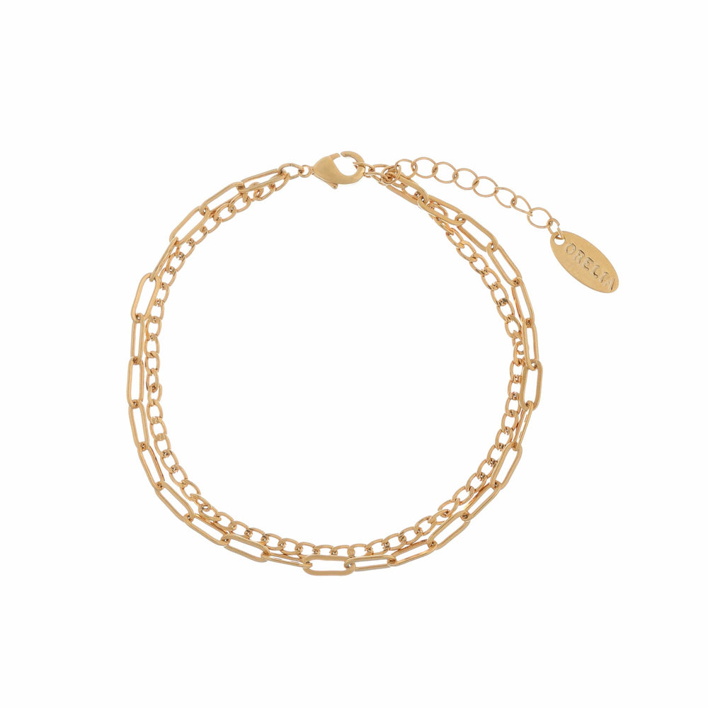 Bracelets Chain 2-Row Bracelet Pack Orelia Jewellery