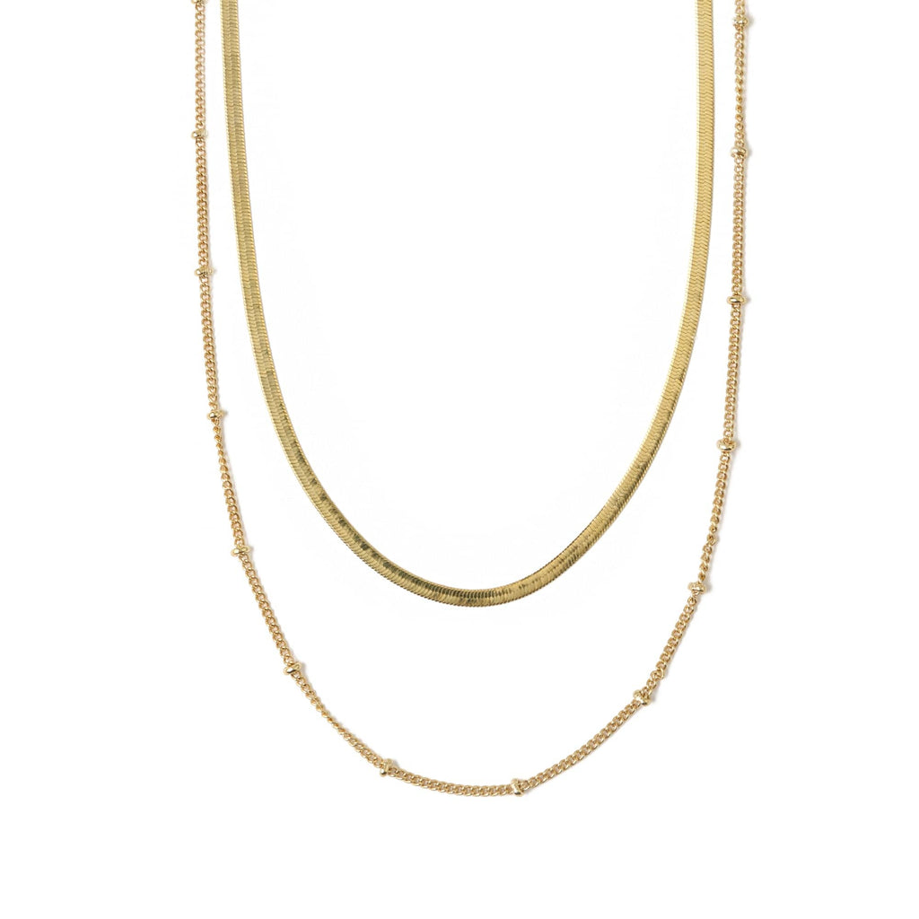 Satellite & Snake Layered Necklace