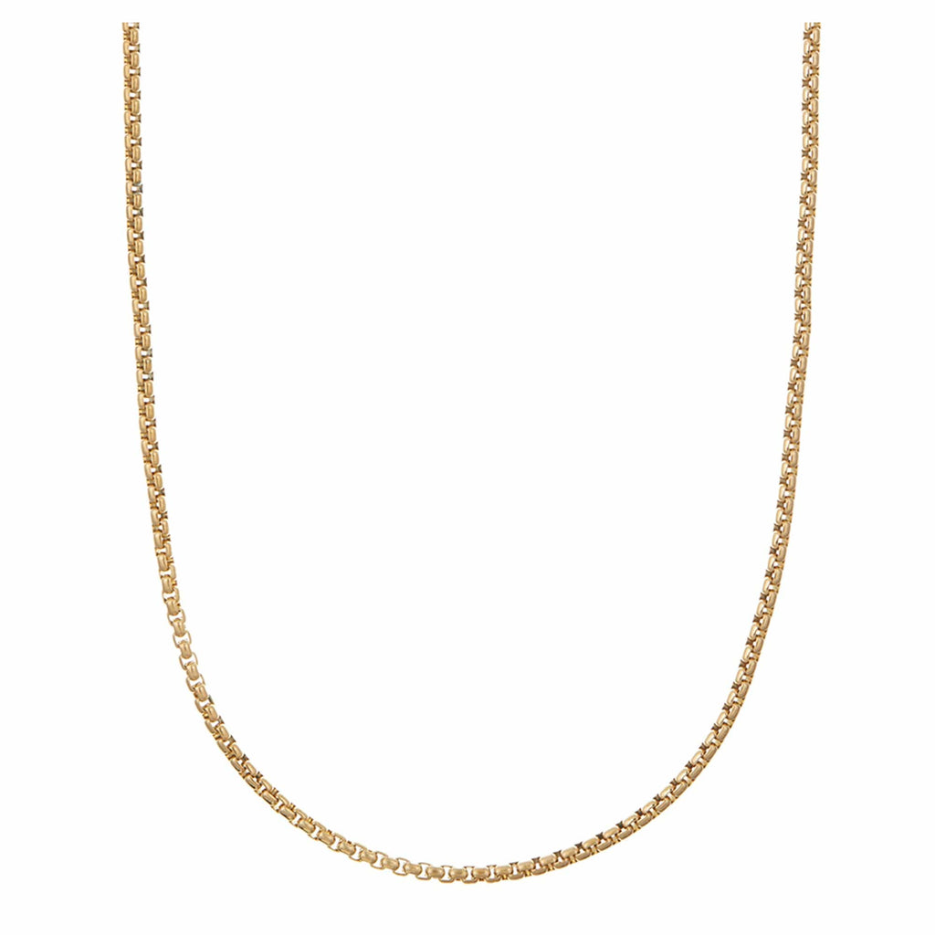 Round Box Chain Necklace
