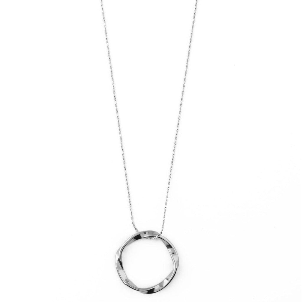 Open Circle Mid Length Necklace