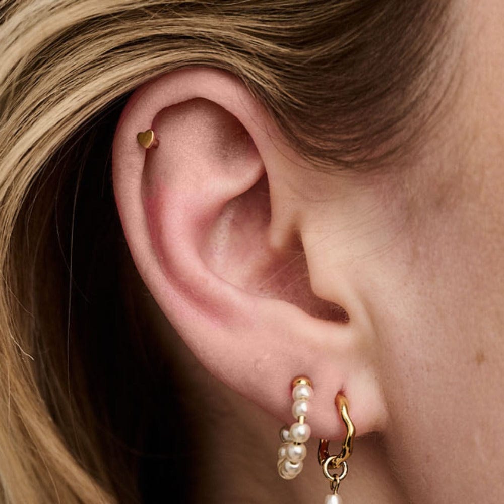 Piercings Metal Heart Labret Orelia Jewellery