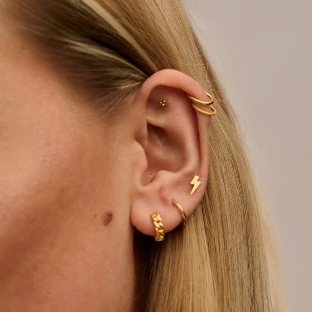 Piercings Trinity Cluster Labret - Gold Orelia Jewellery